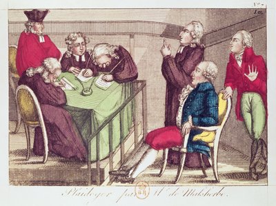 Defence Speech of Monsieur de Malesherbes (1721-94) 26th December 1792 during the Trial of King Louis XVI (1754-93) by French School